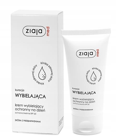 Ziaja Med Blekande Skyddscreme SPF 20 50 ml - Hudvård mot Missfärgningar