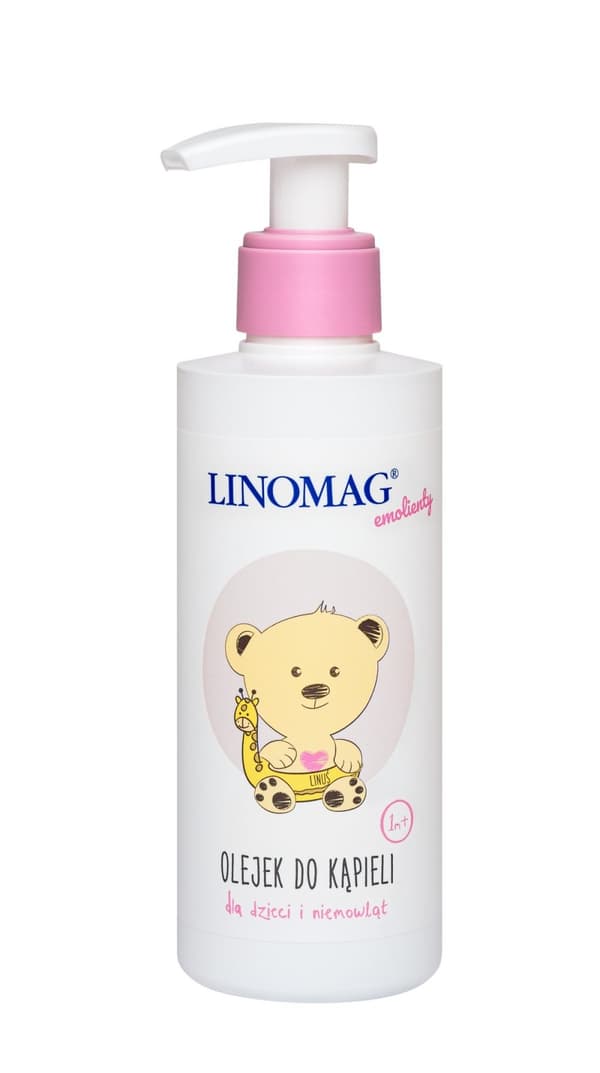 Linomag babyolie til bad for børn og spædbørn fra 2 måneder 200ml
