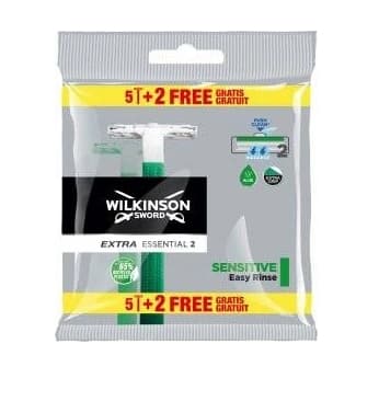 Wilkinson Sword Extra 2 Sensitive, ajuretki, 5 + 2 kpl