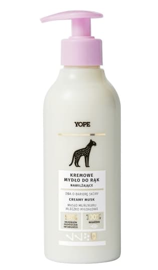 Yope, Kosteuttava kermainen nestesaippua, Creamy Musk, 300 ml