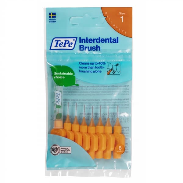 TePe Original Mellanrumsborste 0.45mm Orange, 8 pack