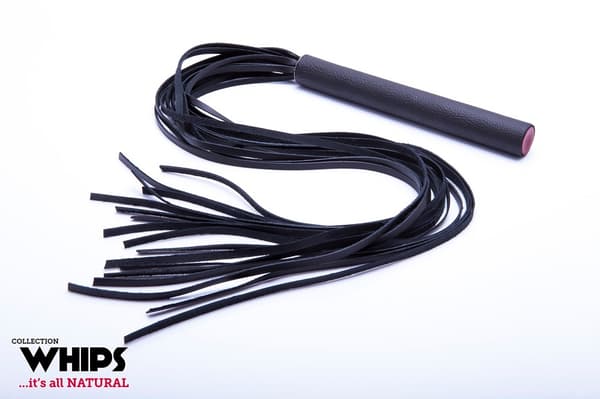 Skindpisker i 80 cm - Luksuriøst håndlavet sner pisk til BDSM og fetish lege. Fremstillet af høj kvalitets læder. Perfekt til din samling. Bestil nu!