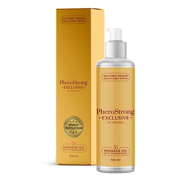 PheroStrong Exclusive til Kvinder Massageolie med Feromoner, 100 ml.