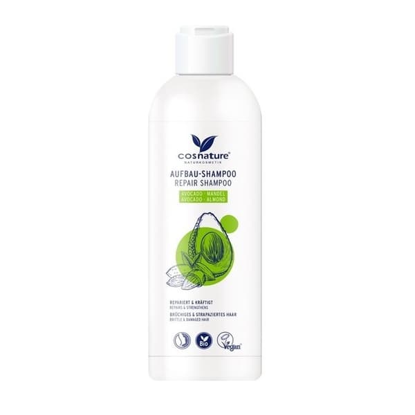 Cosnature Avocado- og mandelreparerende shampoo, 250ml