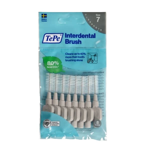 TePe Originale Interdentalbørster 1,3 mm Grå, 8 stk.