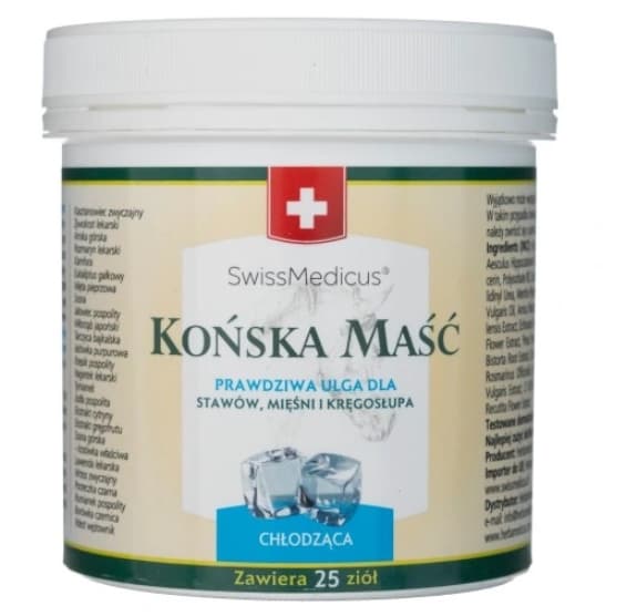 Sveitsin hevosen jäähdytysvoide, 250 ml