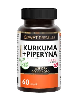 Hälsosam Avet Kurkuma med Piperyna i Kapslar, 60 st