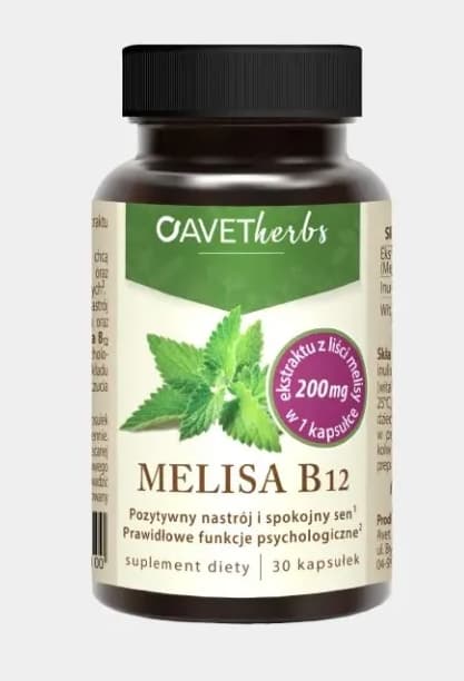 Avet Yrtit & Melisa B12 Ravintolisä, 30 kapselia