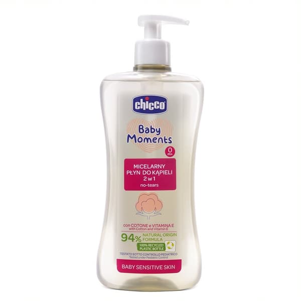 Chicco Baby Moments Rengöringsgel för Bad och Dusch, 2i1, 0m+, 500ml