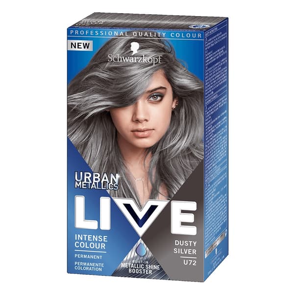 Schwarzkopf Live Urban Metallic Hårfärg - U72 Dusty Silver