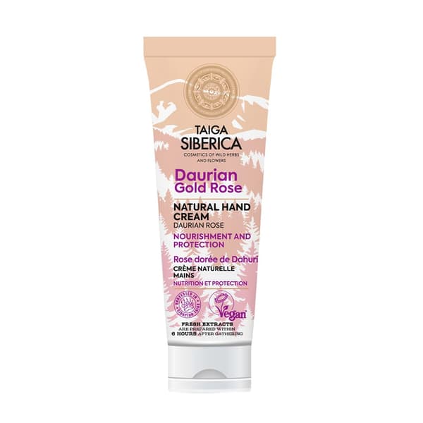 Håndcreme med Dahurrosen Natura Siberica Taiga Siberica - Nærende og Beskyttende, 75ml.