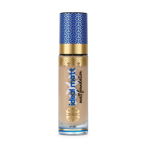 Ingrid Ideal Mat Mineral Foundation - 303 Dark Natural, 30 ml