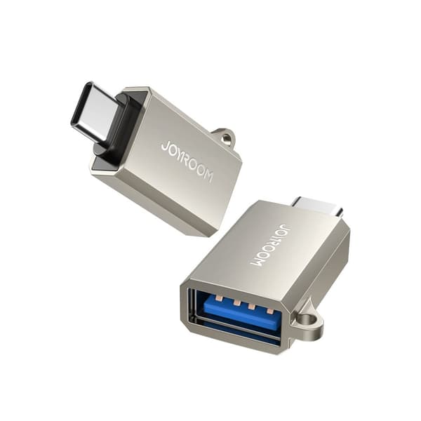 Joyroom S-H151 USB-C (han) til USB-A (kvinde) Adapter med Nøglehul - Sølv