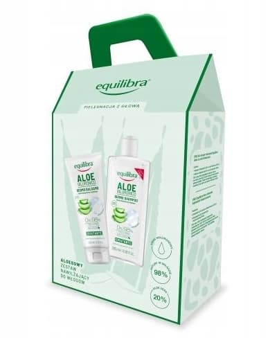 Equilibra Aloe Veran ja Hyaluronihapon Hiustenhoitosetti: Shampoo 265 ml + Hoitoaine 200 ml