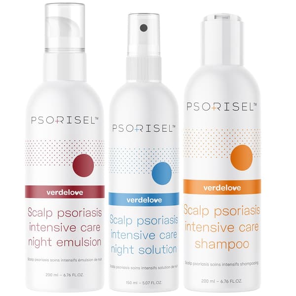 Psorisel Behandlingspaket för Hårbotten: Schampo 200ml, Emulsion 200ml & Lösning 150ml mot Psoriasis