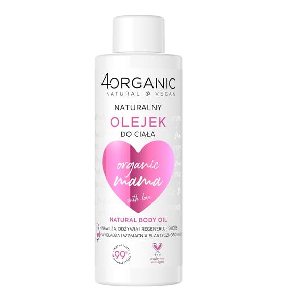 4organic Ekologisk Mama Naturlig Kroppsolja, 125 ml