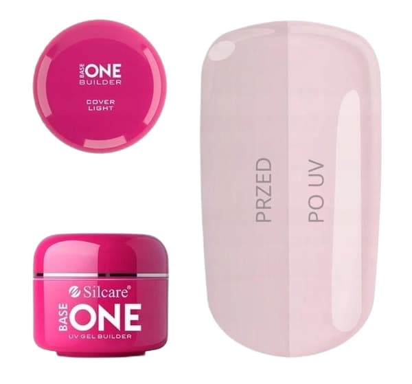Silcare Base One Cover Ljus Täckande UV-gel för Naglar, 15 g