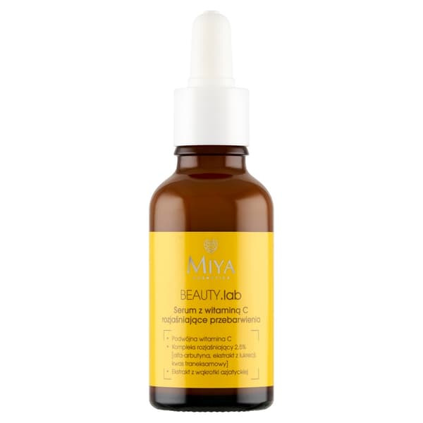 Miya Cosmetics C-vitaminserum för att ljusa upp mörka fläckar, 30 ml