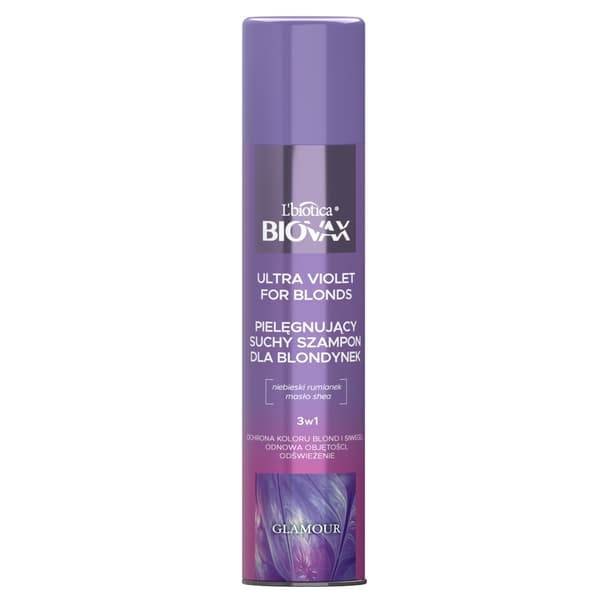 Biovax Ultra Violet Tørshampoo til Blondiner, 200 ml