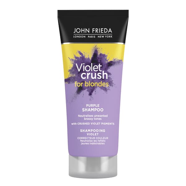 John Frieda Violet Crush Anti-Gul Shampoo til Lysning af Hårfarver, 75 ml