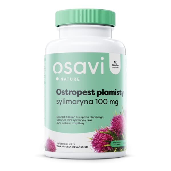 Osavi Maitohohdake + Silymariini 100mg, 120 kapselia