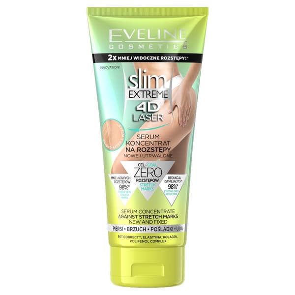 Eveline Cosmetics Slim Extreme 4D Laser Serum, Bristningbehandling, 150 ml