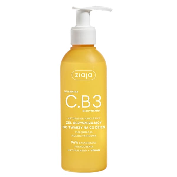 Ziaja Vitamin C + B3 Daglig Ansigtsrensende Gel, 190 ml