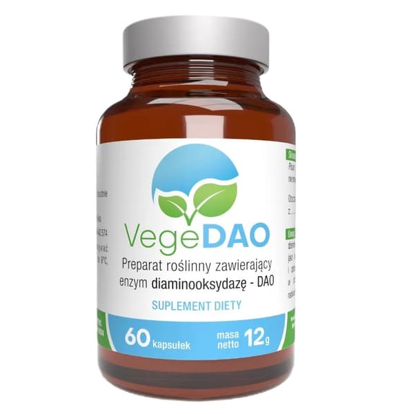 VegeDAO Histamiini-intoleranssille, 60 kapselia