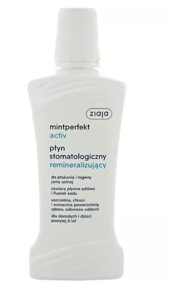 Ziaja Mintperfekt Activ, Munvatten För Munhälsa, Remineraliserande, 500ml