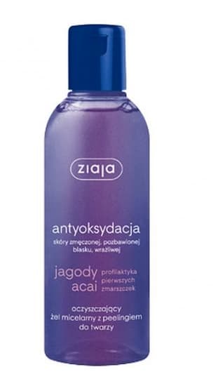 Ziaja, Acai Marja, Micellivesigeelikuorinta kasvoille, 200ml