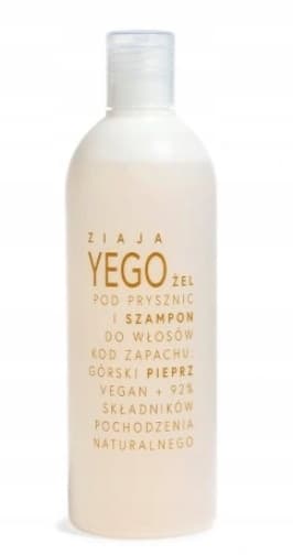 Ziaja Yego, Brusergel og Shampoo til Hår - Bjergpeber, 400 ml