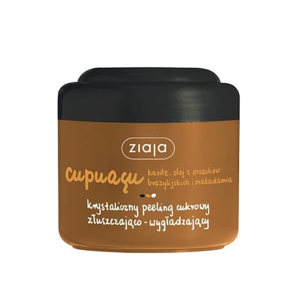 Mild Exfolierande Cupuaçu Peeling av Ziaja, 200 ml - Fuktgivande med Kakaosmör. Näringsrik daglig hudvård.