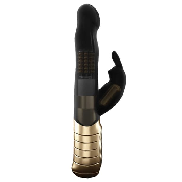 Baby Rabbit 2.0 Kanin Vibrator med Dobbelt Stimulation Sort & Guld