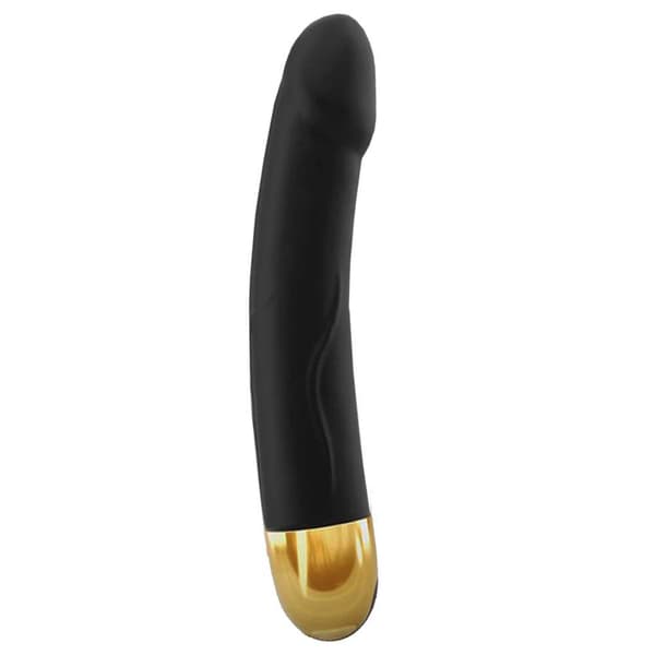 Ægte Vibration M 2.0 Realistisk Silikone Vibrator Sort & Guld