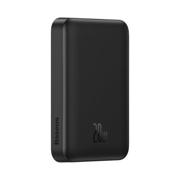 Baseus Magnetisk Mini Powerbank MagSafe 15W / Hurtig Opladning PD QC 20W 10000mAh Sort (Overseas Edition) + Xiaobai Series USB-C til USB-C Kabel 60W 3 Sort