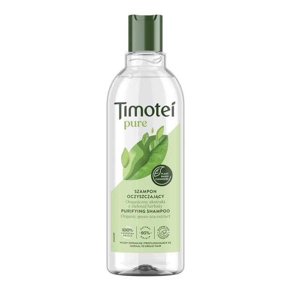 Timotei Pure Shampoo til normal og fedtet hår, 400 ml