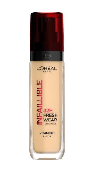 L'Oreal Paris Infallible 32H Hållbart Ansiktsfoundation 130 Beige Hud, 30ml