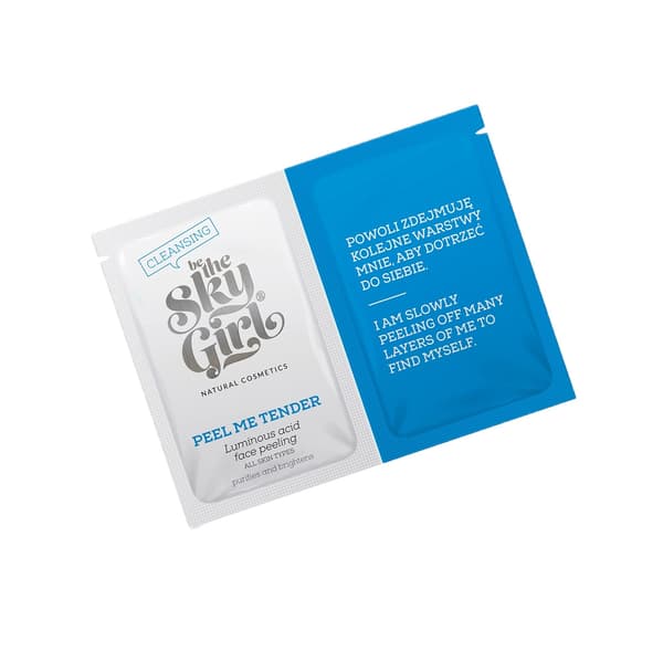 Be The Sky Girl Exfolierande och Lystergivande Ansiktspeeling Peel Me Tender, 2x4g