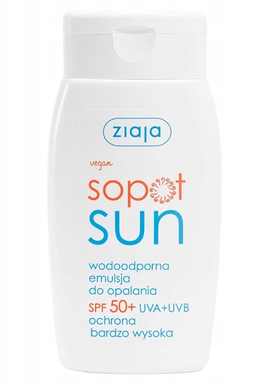 Ziaja Sopot Sun, vandfast solcreme SPF50, 125ml