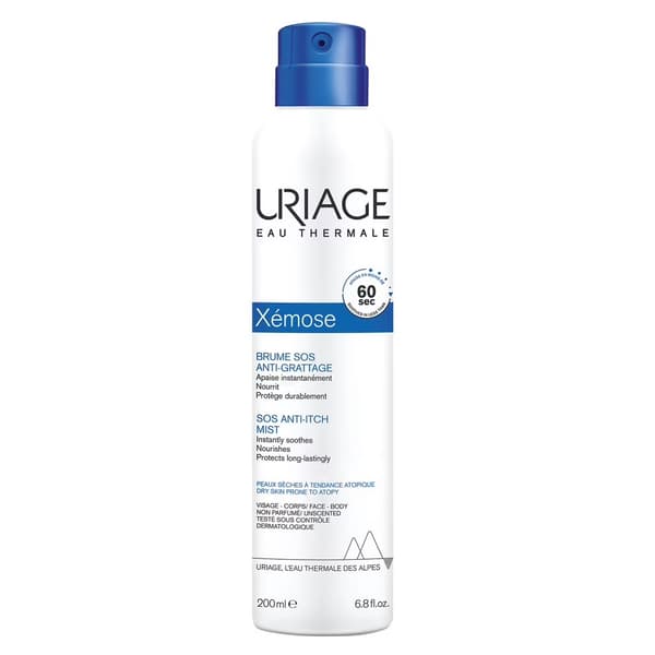 Uriage Xemose SOS Anti-Kløe Spray Beroligende Kroppståge, 200 ml