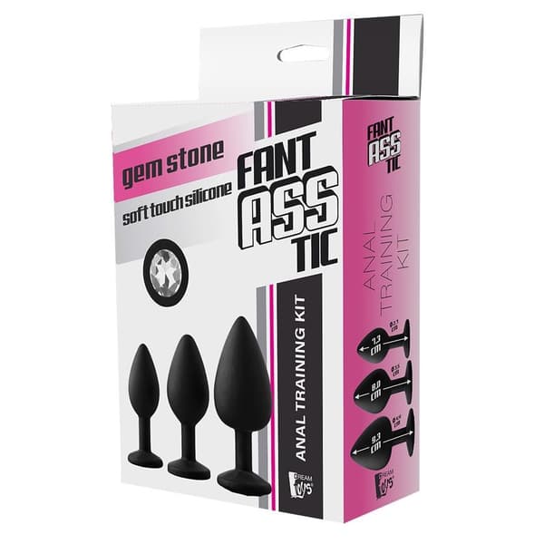 Dream Toys Fantasstic Anustreenisarja Valkoinen Kivimainen, 3 kappaletta
