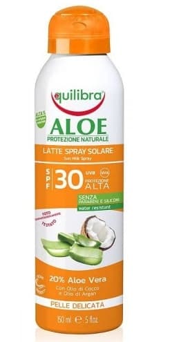 Equilibra, Aloe Spray Aurinkovoide SPF 30, 150 ml