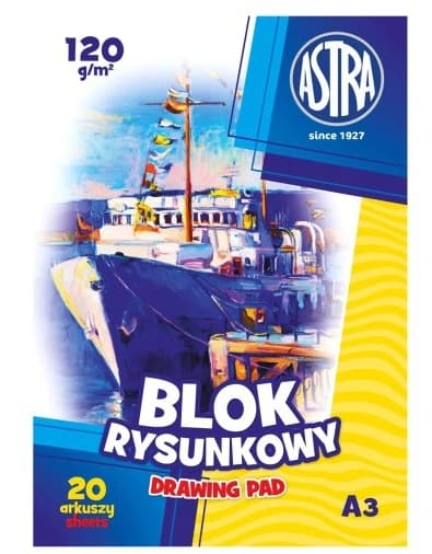 Skissblock 120g/m2 A3, 20 blad