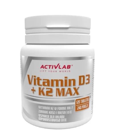 Vitaminboostade Kombinationskapslar med D3 och K2, 120 tabletter