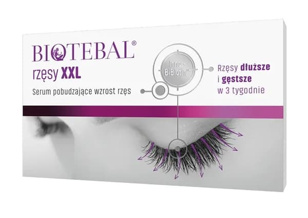 Aktiverende Vippevækstserum XXL - Biotebal, Stimulerende Styrkende 3ml