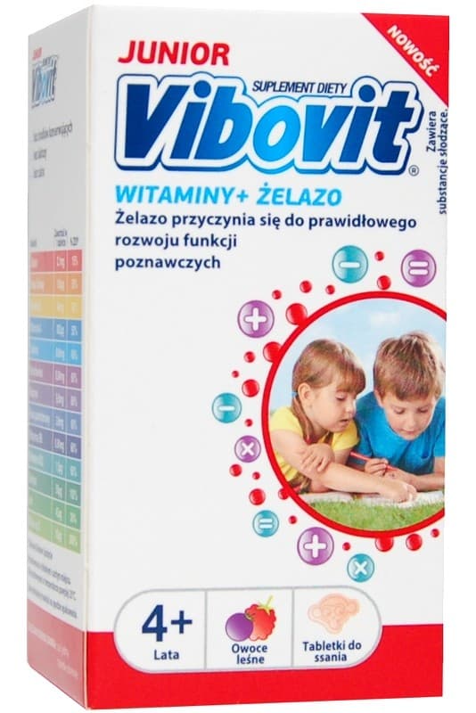 Barnas Vitamin & Järntillskott Tabletter från Vibovit Junior - 30 stycken