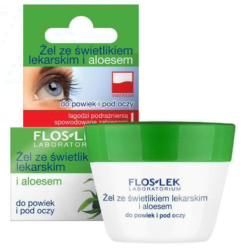 Flos-Lek øjen- og øjenlågsgel med morgenfrue og aloe 10g