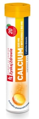 Kalsium 300mg + C-vitamiini 60mg 20 poretablettia