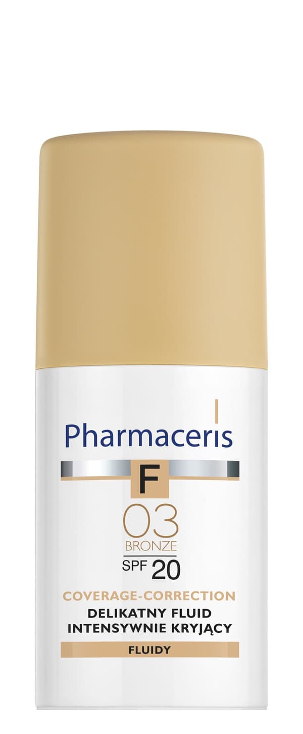 Pharmaceris F, Flydende dække 03 Bronze, SPF 20, 30 ml