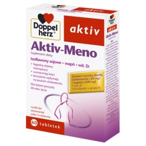 Dopelherz Aktiv Meno - Ravintolisä vaihdevuosi-ikäisille naisille, 60 tablettia